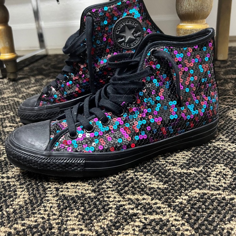 Converse Chuck Taylor All Star Hi Sequins Sneakers, 10